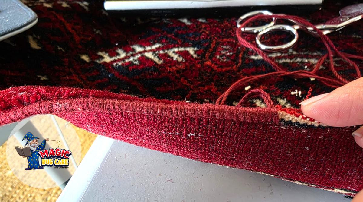 Antique Rug Binding Repair Fort Lauderdale